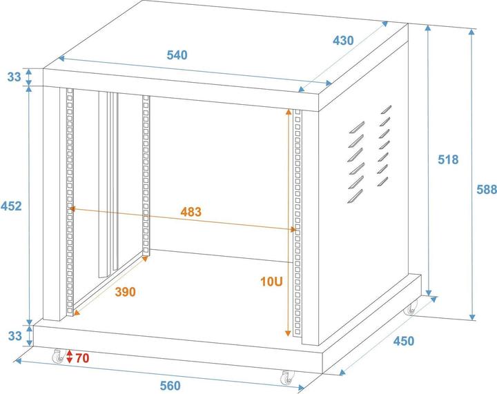 Produktbild Omnitronic Rack SR19 10 (19" Rack)