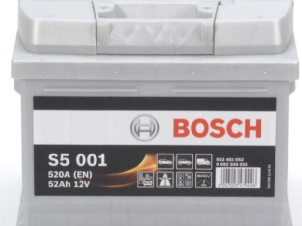 Actual product image Bosch Automotive S5 001 (12 V, 52 Ah, 520 A)