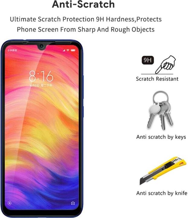 Image du produit Screenguard Xiaomi Redmi Note 7 Full Screen Protective Glass 2.5D 9H (1 pièce(s), Xiaomi Redmi Note 7)