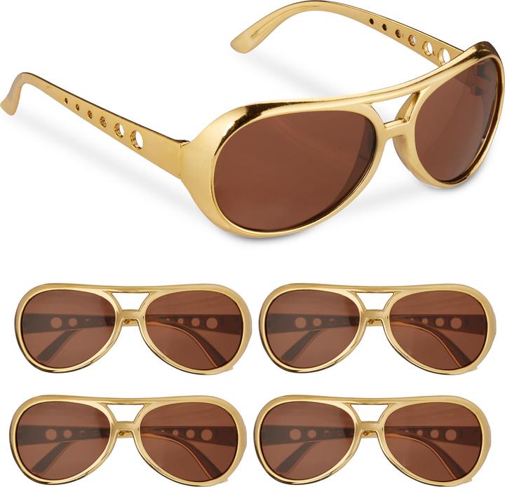 Gold with brown tinted lenses