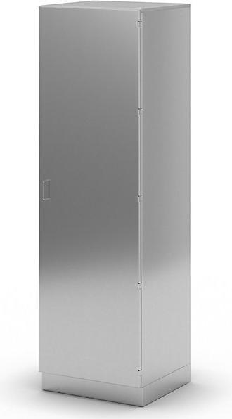 Actual product image kaiserkraft Stainless steel clean room tall cabinet (60 x 58.5 x 200 cm)