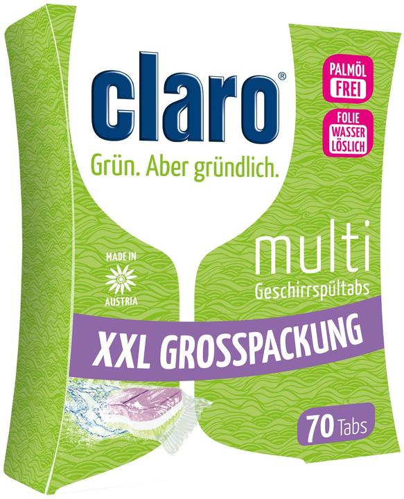 Immagine prodotto Claro Detergente per lavastoviglie (Compresse, 70 Cicli di lavaggio)