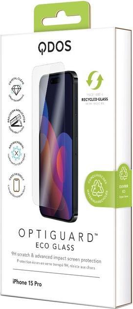 Actual product image QDOS OptiGuard Eco Glass film (1 Piece, Apple iPhone 15 Pro)