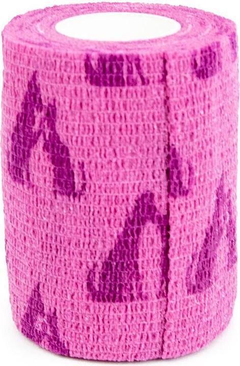 Actual product image Teqler Self-adhesive fixation bandages with bitter pink 7.5cm