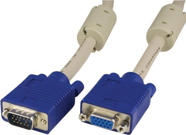 Deltaco Kbl VGA Monitor Cable HD15ha-ho 5m Skärmad utan pin9 Foerlaengning (5 m)