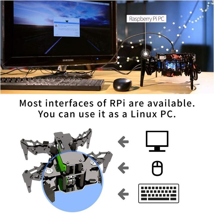 Actual product image Adeept 4-Bein Bionic Hexapod Spinnenroboter