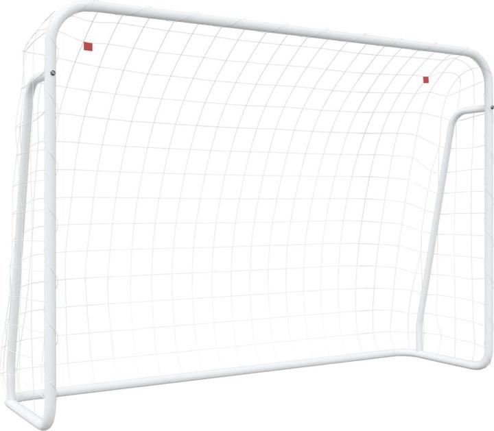 Produktbild VidaXL Fussballtor mit Netz Weiss 214x75x152 cm Stahl & Polyester