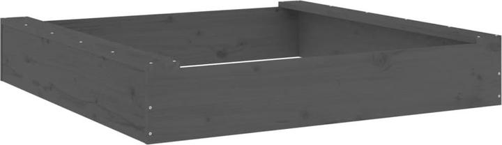 Image du produit VidaXL Sandkasten mit Sitzen Grau Quadratisch Massivholz