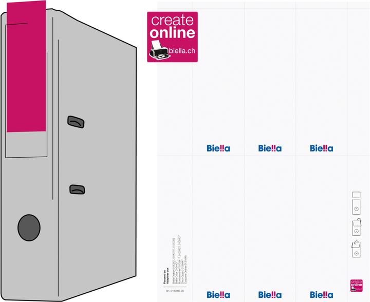 Actual product image Biella Back labels