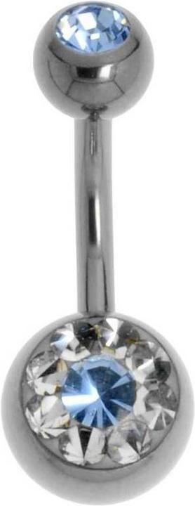 Produktbild Bijouteria Bauchpiercing (Titan, Swarovski Kristall)