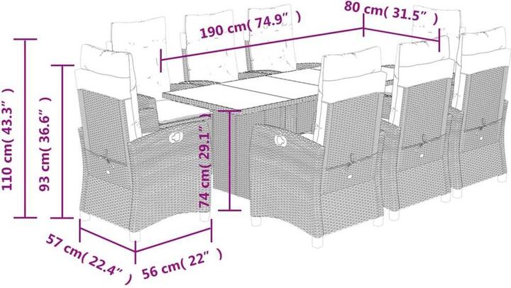 Actual product image VidaXL Jarn (80 cm)