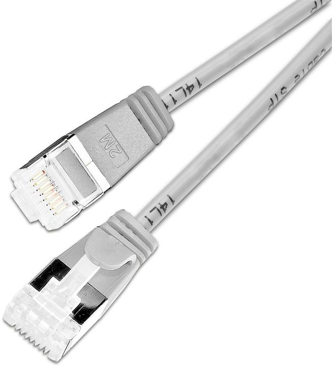 Produktbild SLIM Slimpatchkabel RJ-45, Cat 6A, U/FTP, 3 m, Grau, 36-Pack (U/FTP, CAT6a, 3 m)