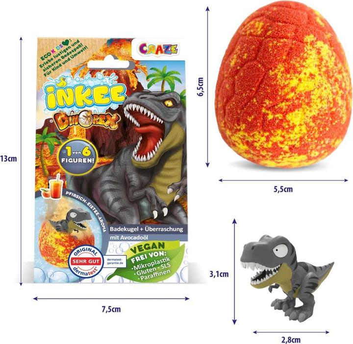 Image du produit Craze Inkee Surprise Dino (Bombe de bain)
