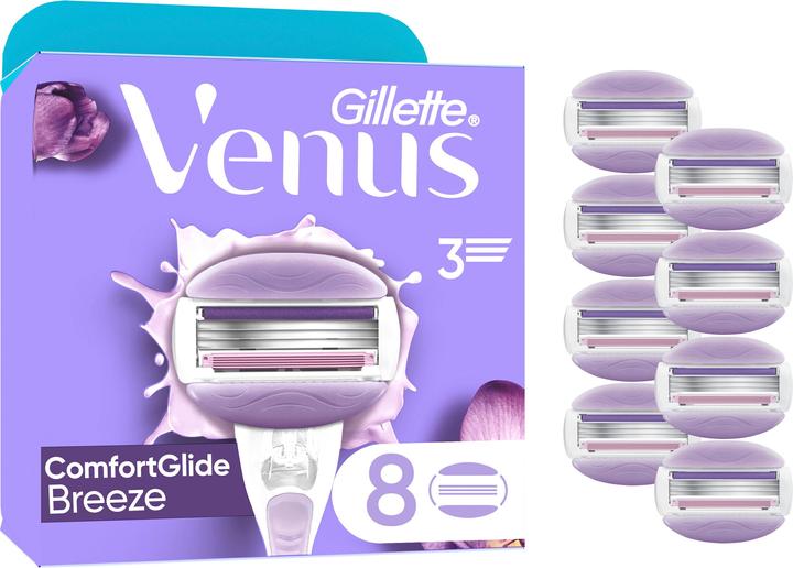 Venus Optic Venus - Gillette Venus ComfortGlide Breeze Razor Blades - Purple/White - 8 pcs