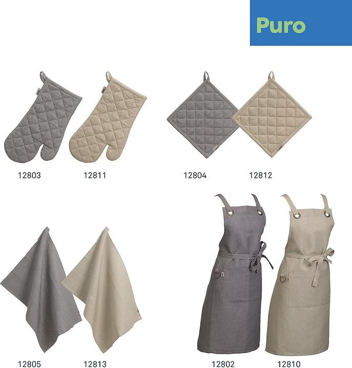 Produktbild Kela Topflappen Puro grau (55% Baumwolle, 45% Leinen)
