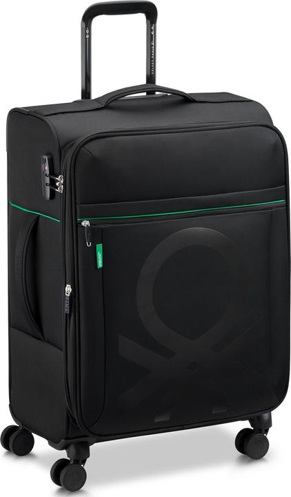 Actual product image Delsey Paris x United Colors of Benetton Color Block 4-wheel cabin trolley S 55 cm with stretch fold (77 l, Hand luggage (up to 50 litres))