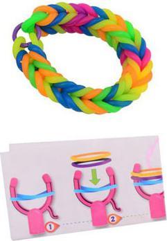 Actual product image Johntoy Tie your own bracelet XXL, 72 pieces. (19 cm, Elasticity)