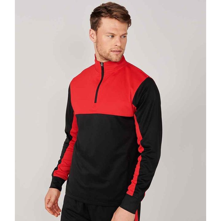 Actual product image Finden & Hales Fleece top with short zip (XL)