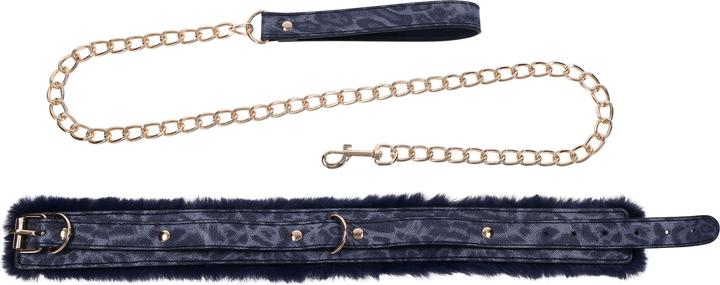 Image du produit Sportsheets Collier et Laisse en Fourrure Cougar - Noir