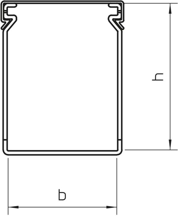 Actual product image OBO Bettermann Wiring duct 40x60x2000, PVC, 6178014 (200 cm)