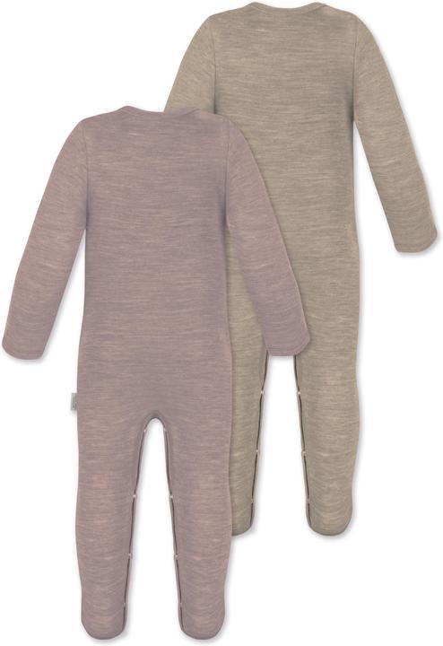 Actual product image Normani 2-pack MERINO baby merino romper "Levin" - 9413 (86)