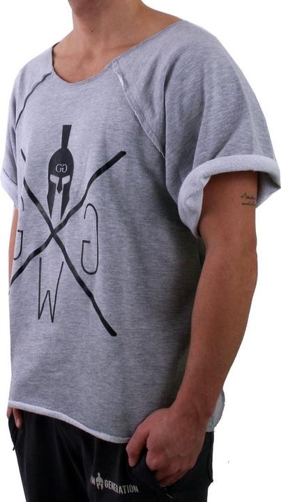 Actual product image Gym Generation Retro Bodybuilding T-Shirt Grey (L)