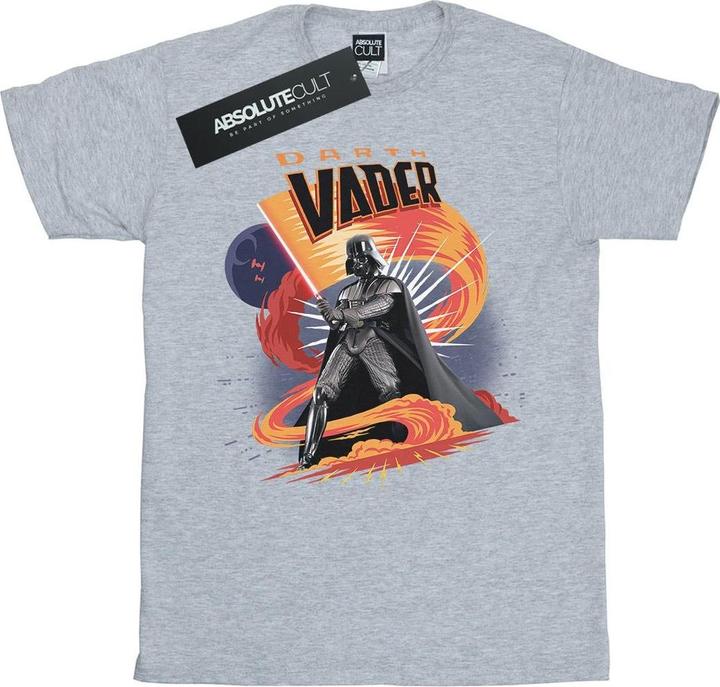 Actual product image Star Wars Mens Darth Vader Swirling Fury T-Shirt (XXL)