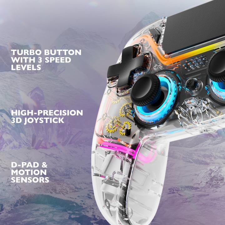Actual product image Deltaco Gaming PS4 wireless controller (PS4 Pro, PS4, Android, iOS, Switch, PC, Switch OLED)