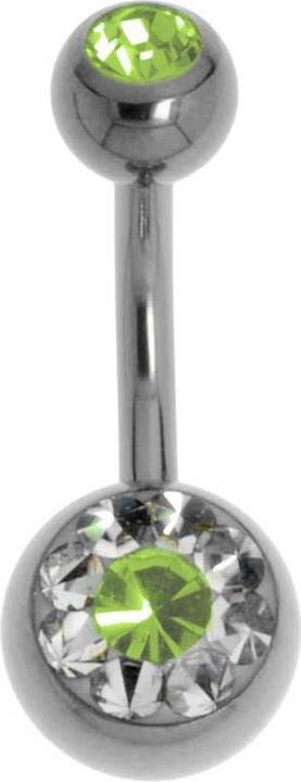 Produktbild Bijouteria Bauchpiercing (Titan, Swarovski Kristall)