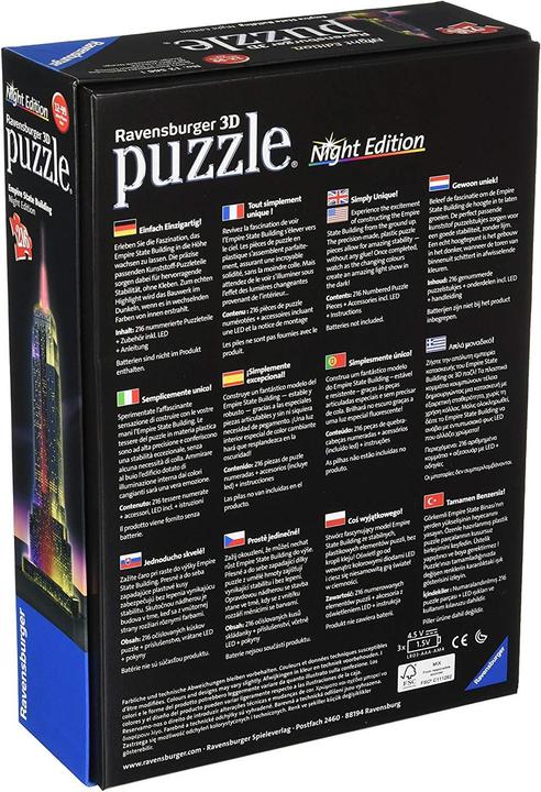 Image du produit Ravensburger L'Empire State Building la nuit (216 pièces)