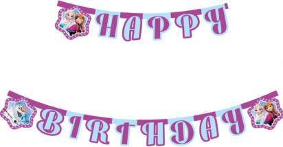 Actual product image Decorata Party Guirlande d'anniversaire Reine des neiges