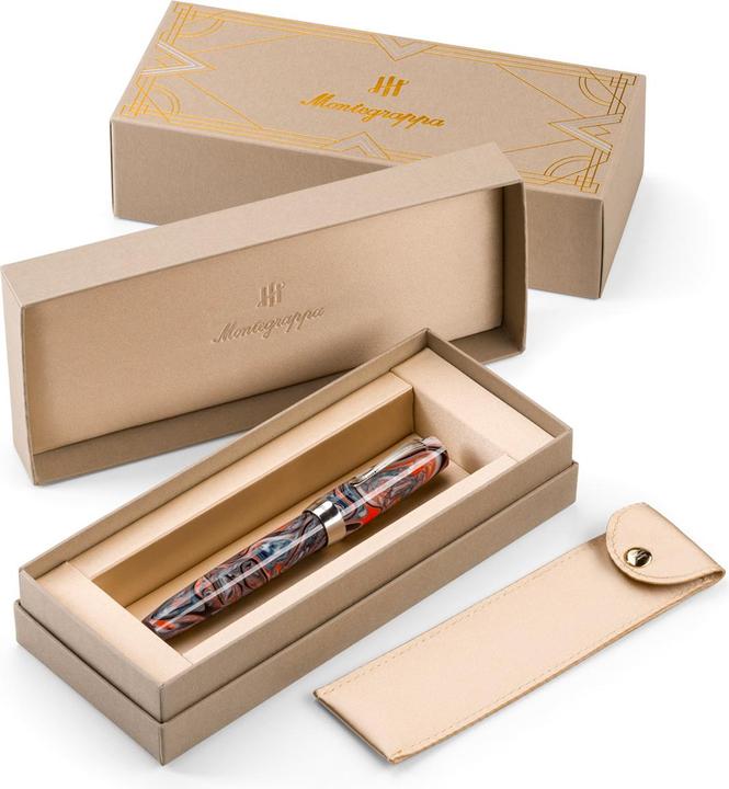 Immagine prodotto Montegrappa Ise2r3ar 1 mg Penna Stilografica, Elmo 02, Croda Rossa, Pennino Acciaio M