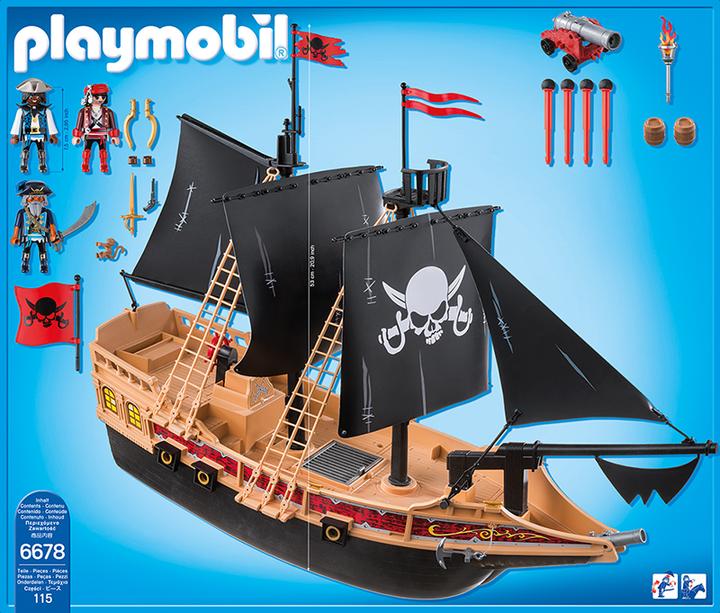 Actual product image Playmobil Piratesque battleship (6678)