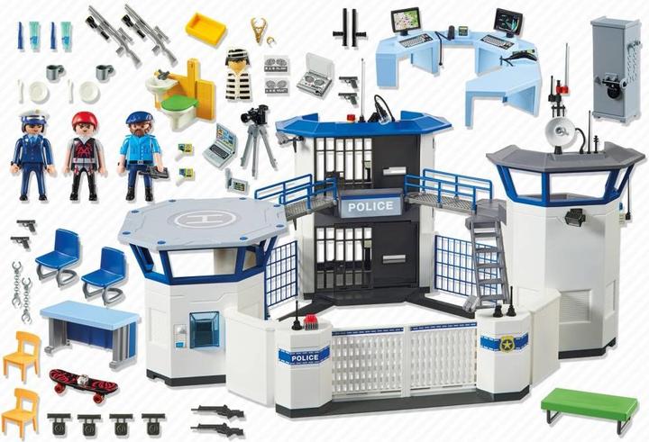 Immagine prodotto Playmobil Centro di comando della polizia internazionale con prigione (6919, Playmobil Città d'azione)
