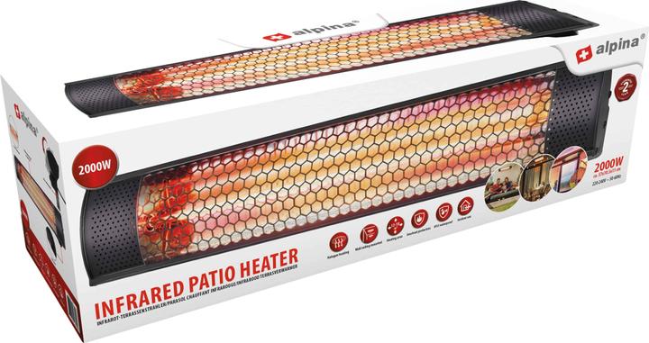 Produktbild Alpina Garden Heizstrahler Terrasse - ohne Fernbedienung (2000 W)