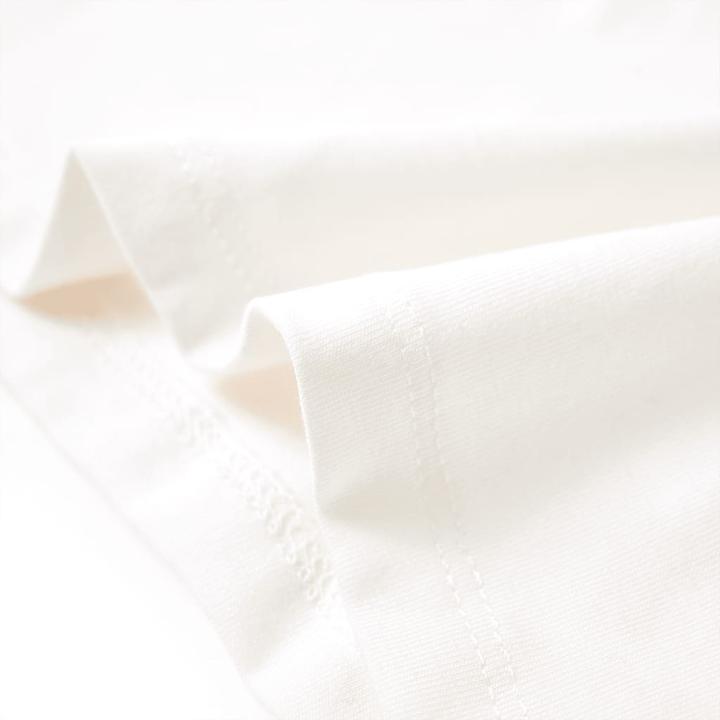 Actual product image VidaXL Children's T-shirt ecru 92,Material: 95 % cotton. 5 (92)