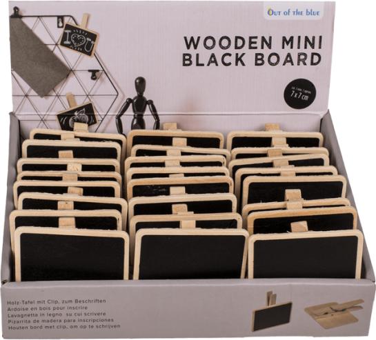 Immagine prodotto Magni Tavoletta di legno mini 7x7cm con clip per etichettatura (7 x 7 cm)