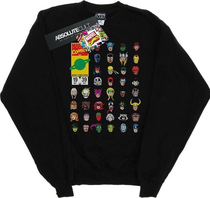 Actual product image Mens Comics Heads Cover Sweatshirt (XXL)