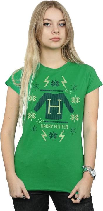 Actual product image Womens/Ladies Christmas Knit Cotton T-Shirt (XL)