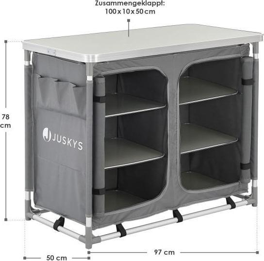 Produktbild Juskys Faltbarer Campingschrank Ruda