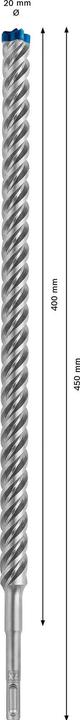 Actual product image Bosch Professional Zubehör EXPERT SDS plus-7X hammer drill bit, 20 x 400 x 450 mm (up to 20 millimetres)