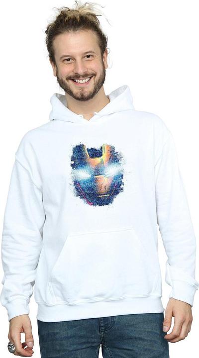 Image du produit - Sweat à capuche AVENGERS IRON MAN DISTRESSED HEAD - Homme (XL)