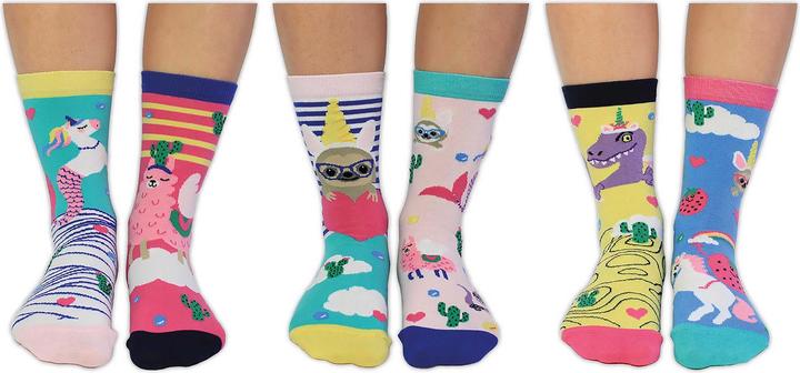 Produktbild United Oddsocks Llama V Unicorn (3er Pack, 37 - 42)