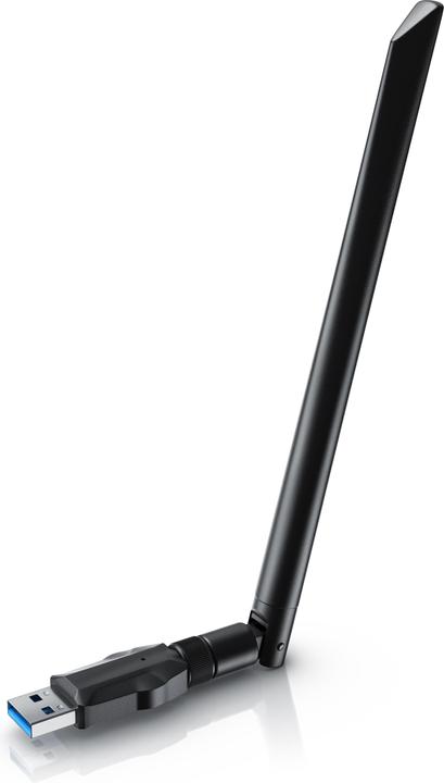 Actual product image Aplic WLAN stick, WIFI adapter 1200MBit/s, 2.4Ghz + 5Ghz dual band, 5 dBi external antenna, USB 3.2 dongle (USB-C 3.2 Gen 1)