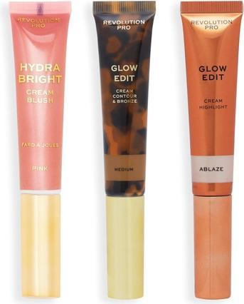 Actual product image Makeup Revolution Revolution PRO - Cream Face Wand Trio Medium Gift Set (Makeup set)