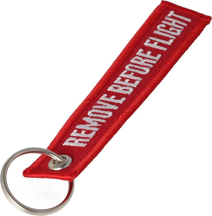 Actual product image AccuCell Pendant with lettering Remove before flight Mini