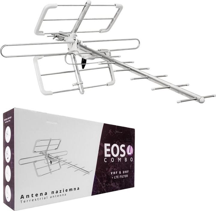 Spacetronik Antenna DVB-T/T2 EOS L Combo Bianco (passiva) (DVB-T / -T2)