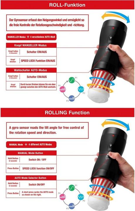 Actual product image Tenga Vacuum Gyro Roller
