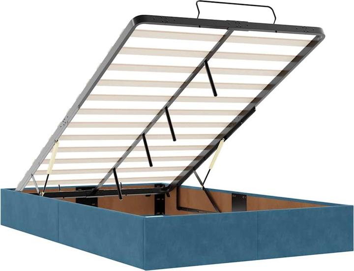 Immagine prodotto VidaXL Ottomana con materasso in velluto blu scuro 120x200 cm (120 x 200 cm)