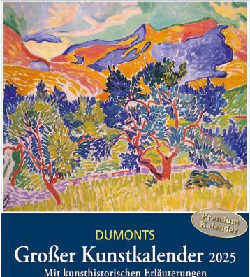 DUMONTS Grosser Kunstkalender 2025 Wandkalender, 45x48cm, Kalender mit grossen Gemälden (45 x 48 cm, Harter Einband, Deutsch)